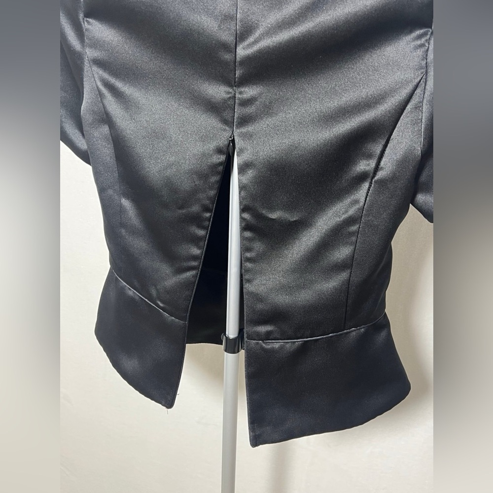 SOUTHEASTERN Black Satin Brahms Top for Show Concert Choir Ensemble - size XS - Picture 4 of 5
